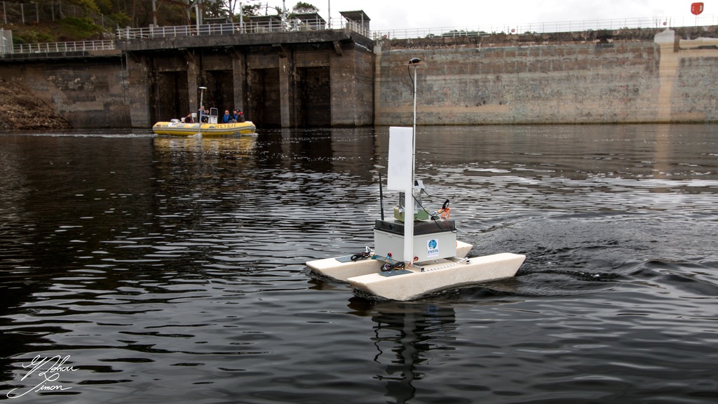 Inspection du barrage par drone et sonar